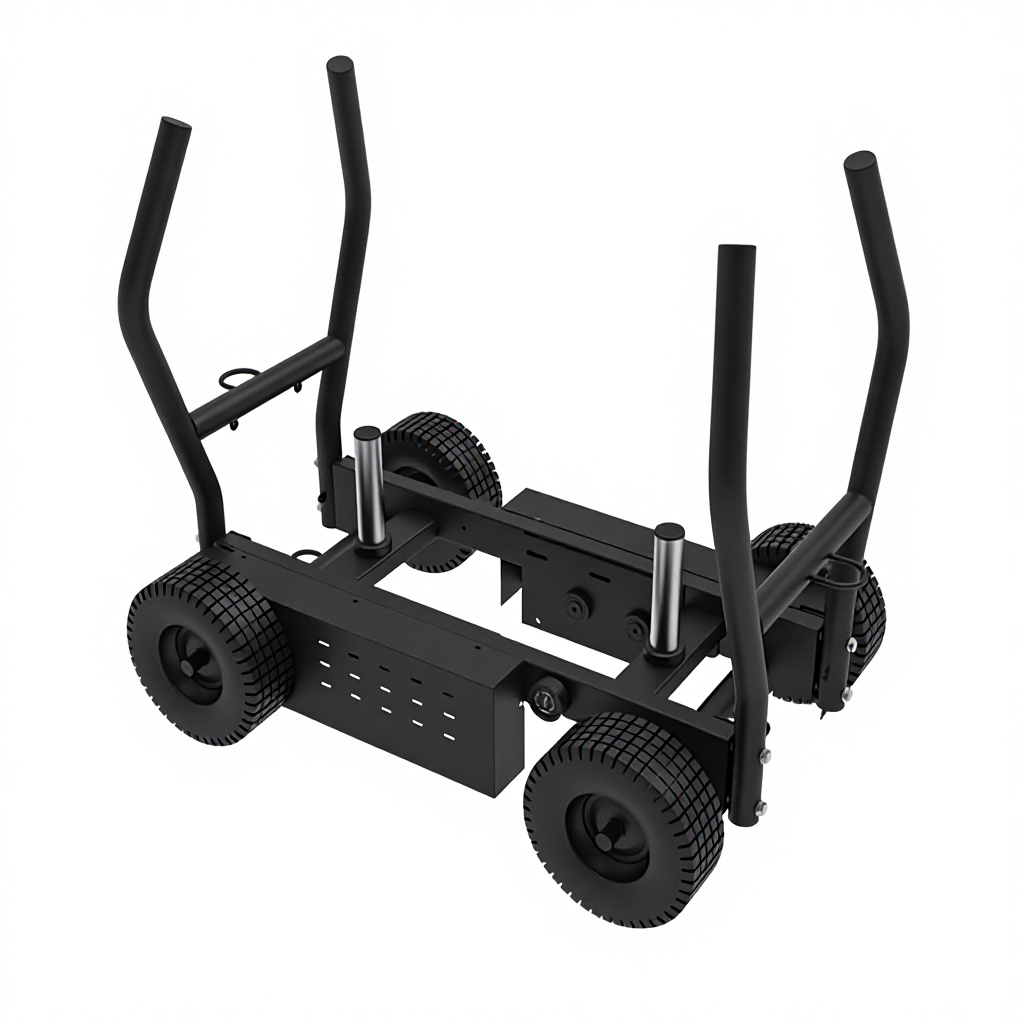 Home Gym Training - Gym Weight-Bearing Tank Wheeled Sled Sports