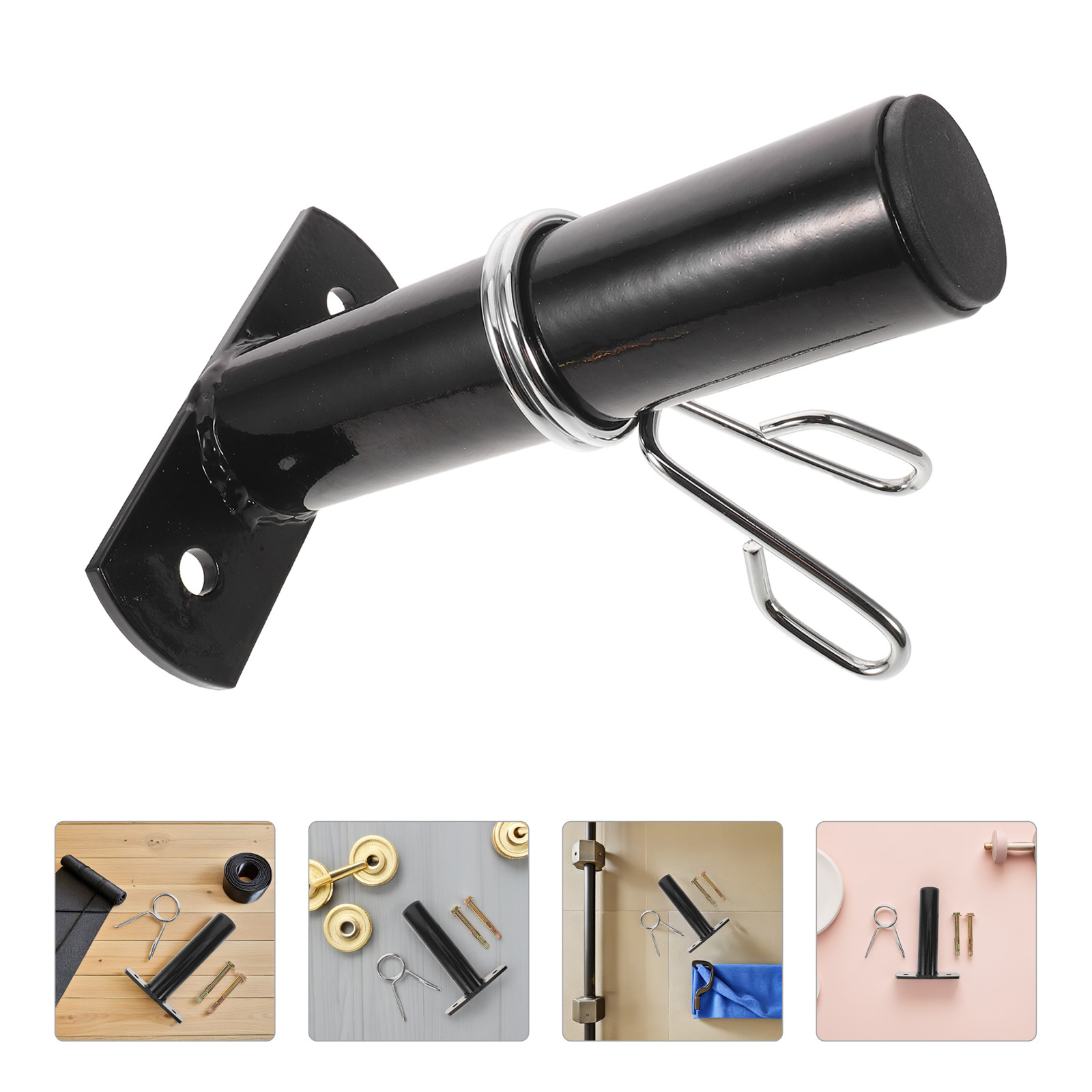 Home Gym For Small Spaces - Space Saving Barbell Plate Holder Small