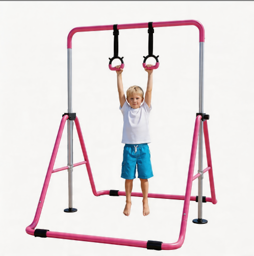 Home Gym For Toddlers - Kids Gymnastics Bar with Gym Rings,