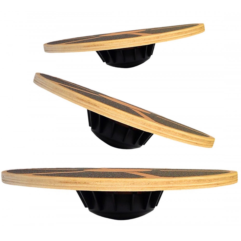 Wobble Board Balance - Non-Slip Wooden Wobble Balance Board 40cm