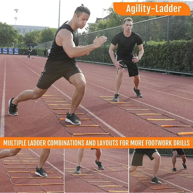 Dual-Purpose Soccer Training J - đánh giá và giá Agility Ladder Speed