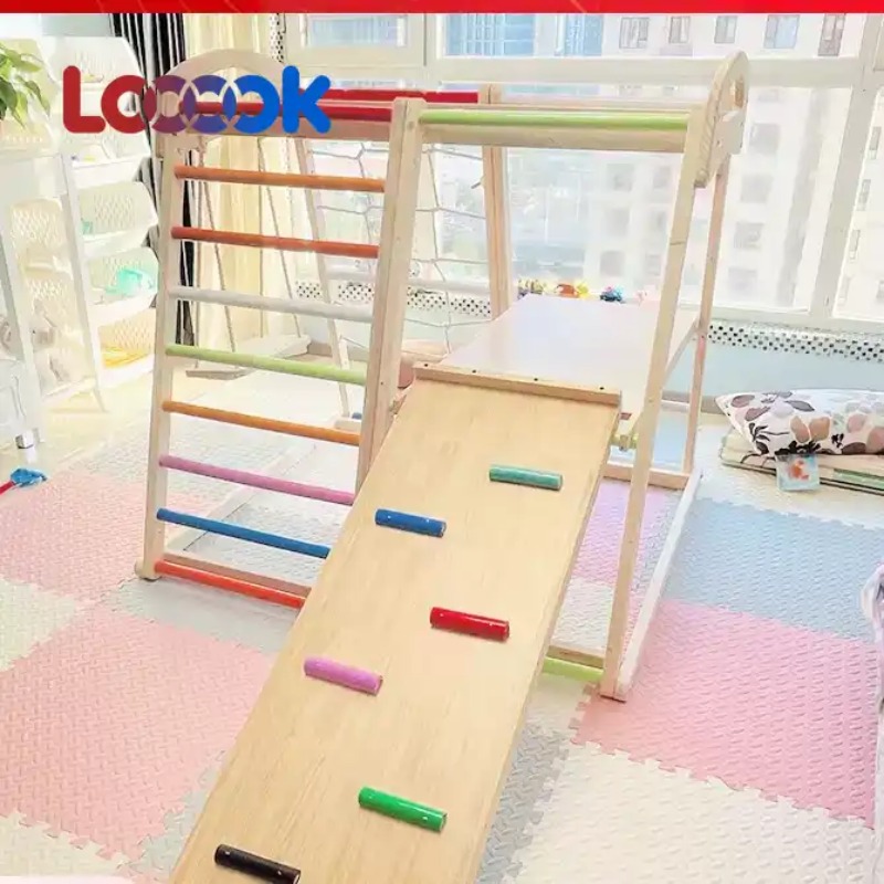 Multifunctional Wooden Toddler - đánh giá và giá Home Gym For Toddlers
