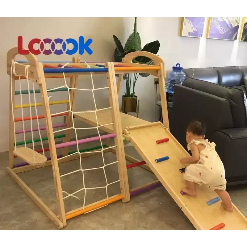 Multifunctional Wooden Toddler - đánh giá và giá Home Gym For Toddlers