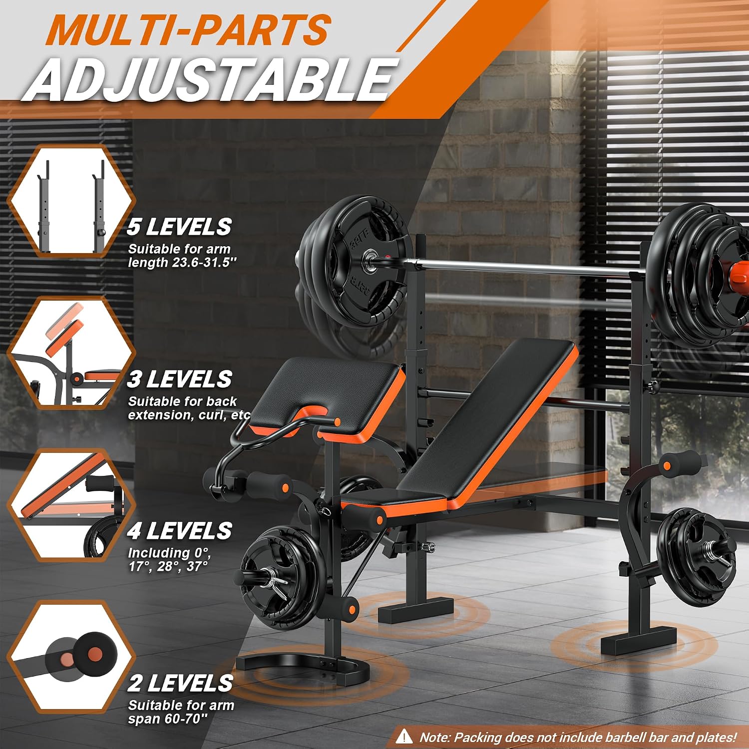 Weight Bench 770LBS with Leg E - đánh giá và giá Home Gym Leg Extension