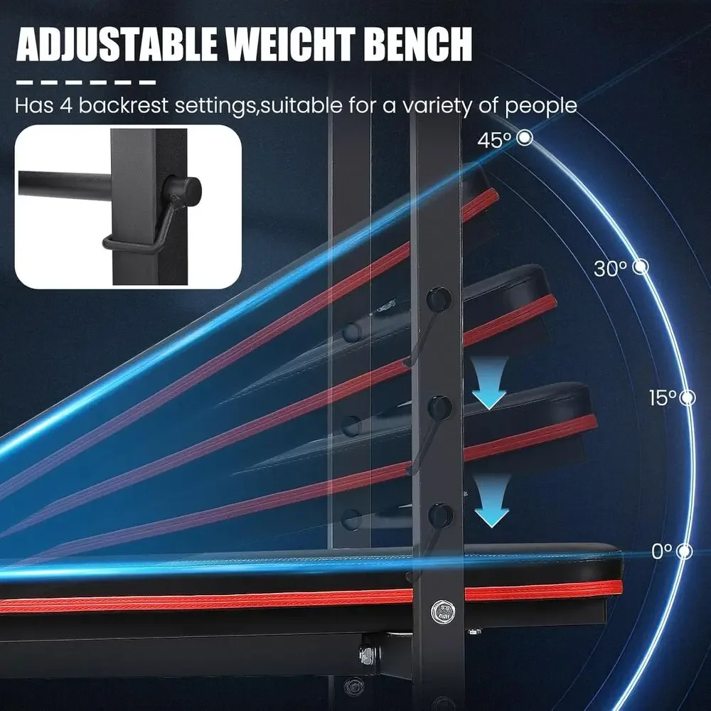 8-in-1 Adjustable Weight Bench - đánh giá và giá Home Gym Leg Extension