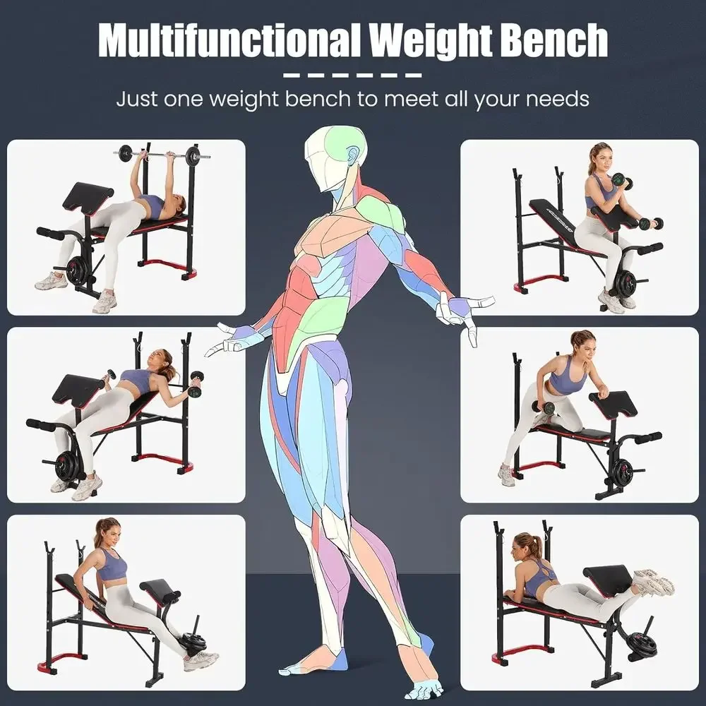 8-in-1 Adjustable Weight Bench - đánh giá và giá Home Gym Leg Extension