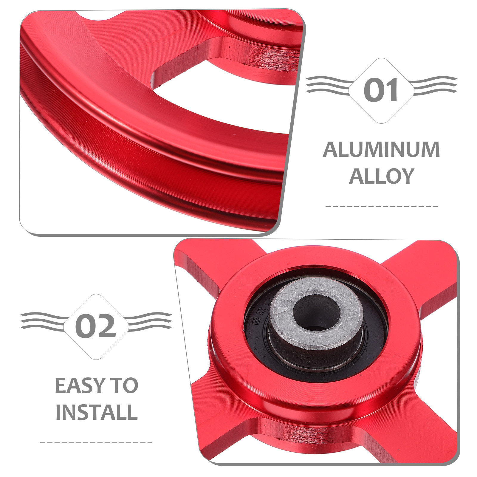 Red 114Mm Aluminum Alloy Pulle - đánh giá và giá Pulley Home Gym