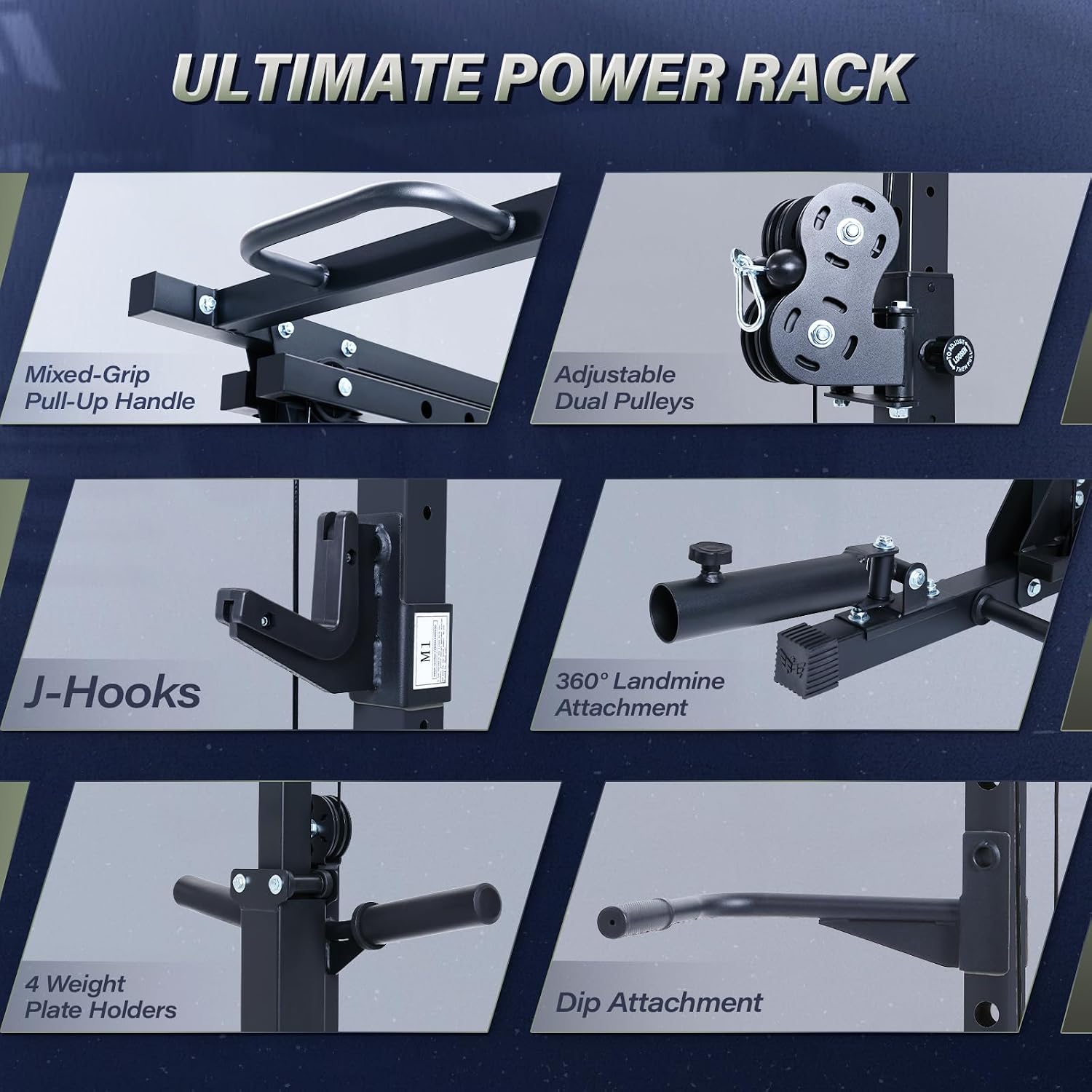 Drone3 Power Rack, 2500lbs Mul - đánh giá và giá Pulley Home Gym