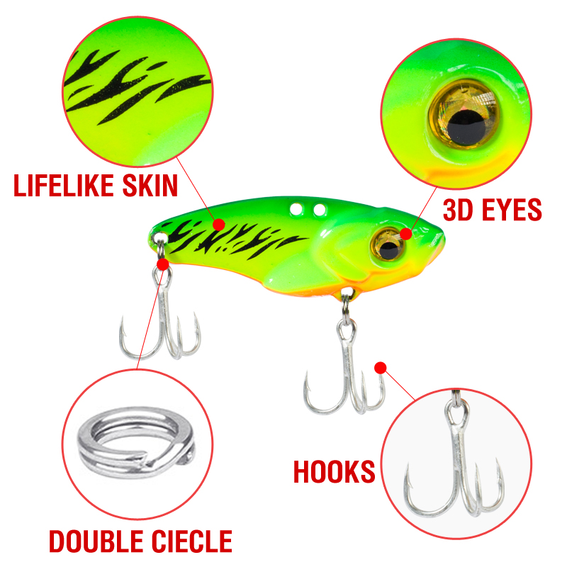 6PCS Metal VIB Lure 5g 7g 10g  - đánh giá và giá Wobble Board Balance