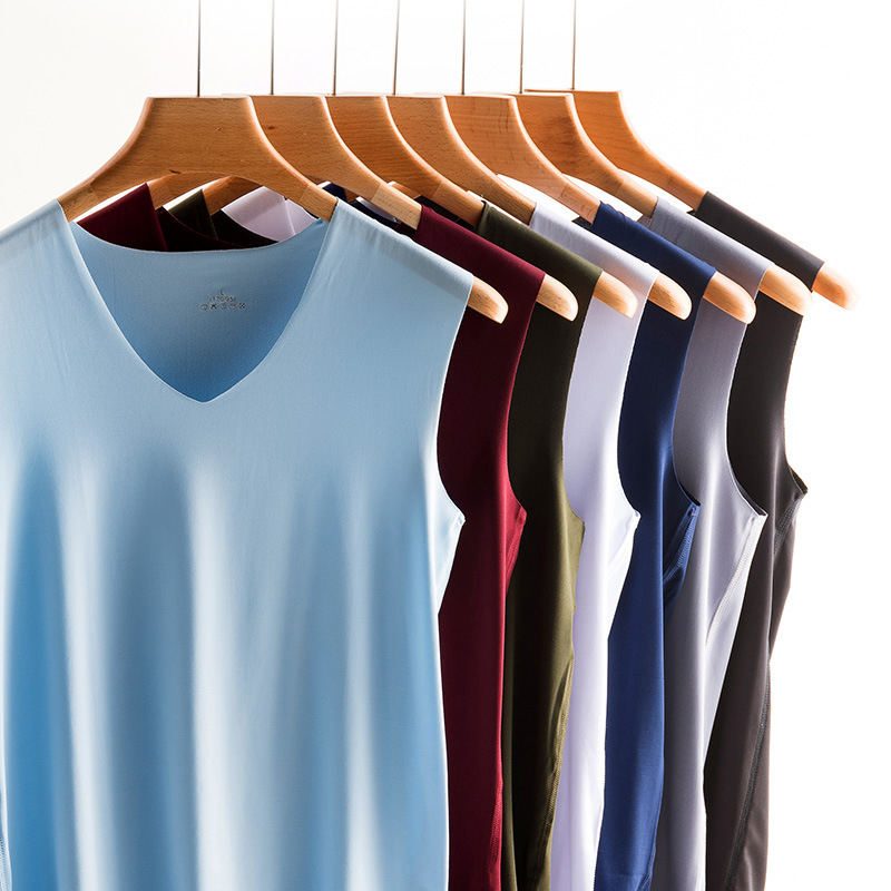 Silk Tank Tops Seamless Mens V - đánh giá và giá Home Gym China