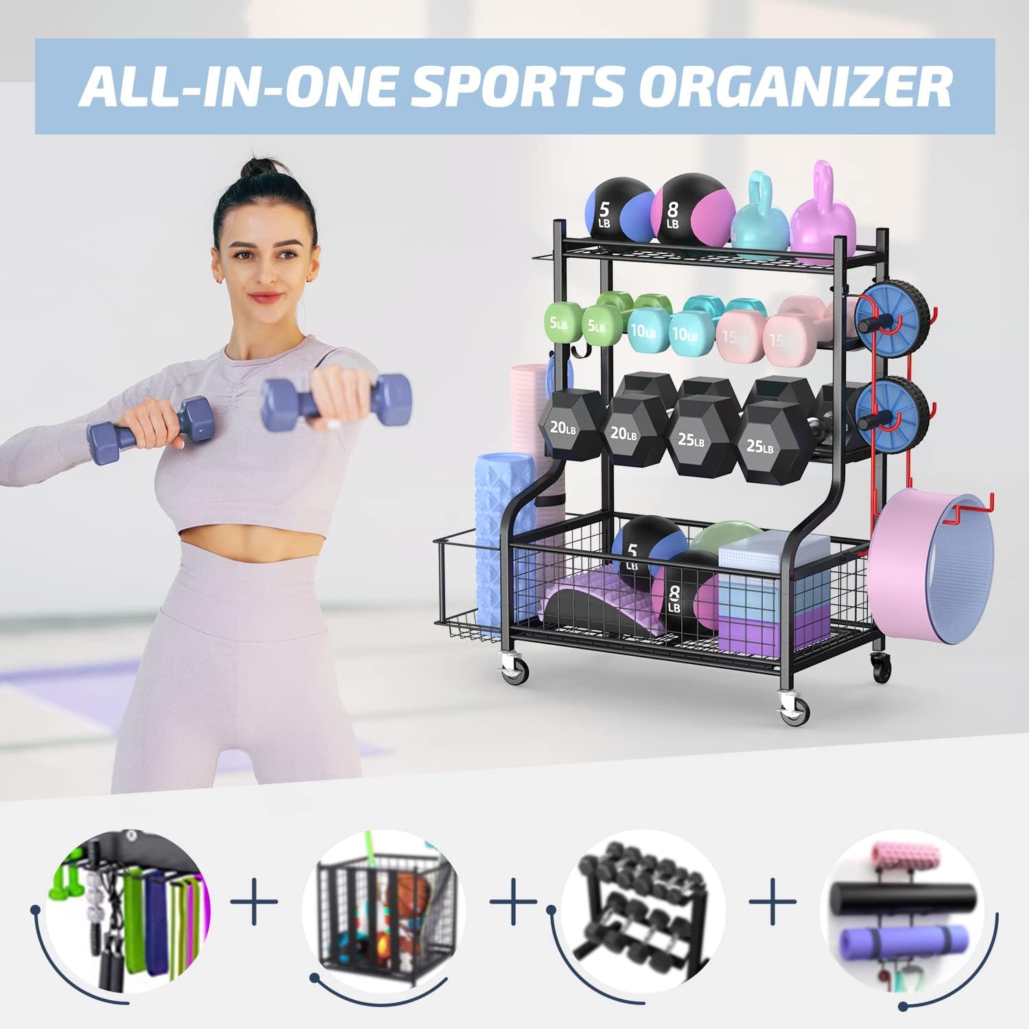 Home Gym Dumbbell Rack with Wh - đánh giá và giá Home Gym Training