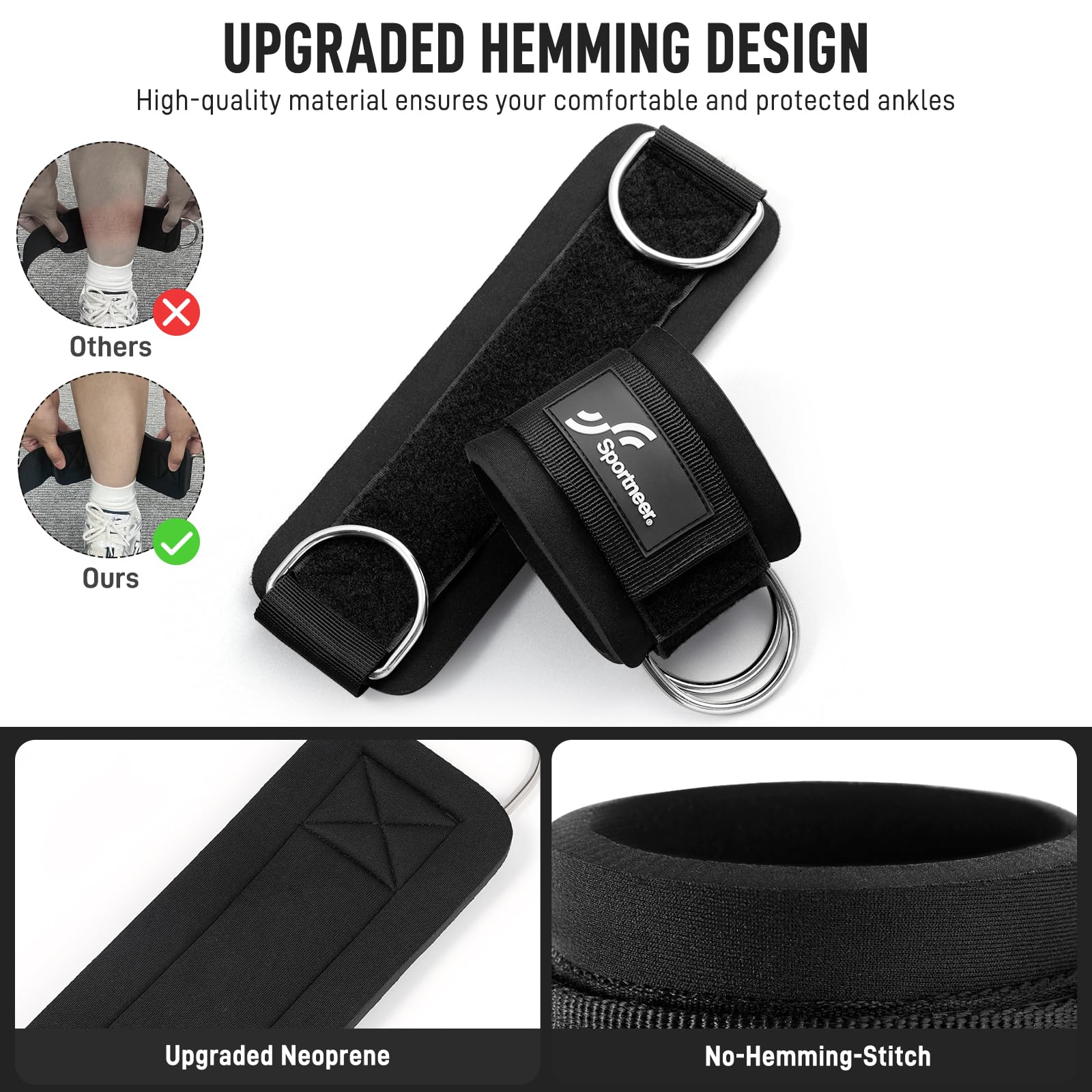 Sportneer Adjustable Ankle Str - đánh giá và giá Home Gym Leg Extension