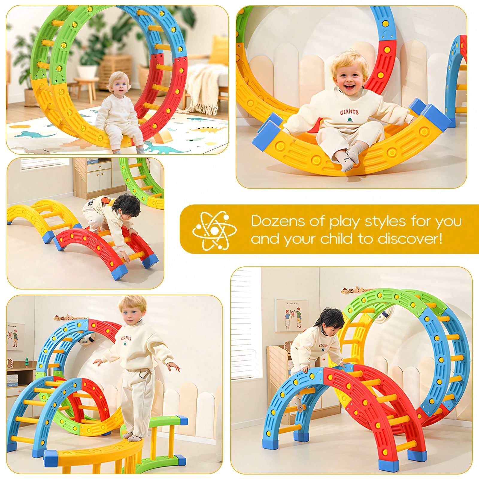 GCCSJ 2-In-1 Foldable Toddler  - đánh giá và giá Home Gym For Toddlers