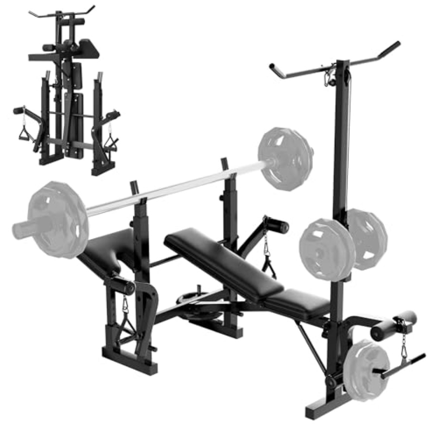 Home Gym Weight Bench Set: Ste - đánh giá và giá Home Gym Leg Extension