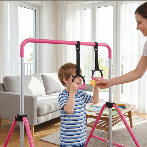 Kids Gymnastics Bar with Gym R - đánh giá và giá Home Gym For Toddlers