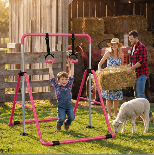 Kids Gymnastics Bar with Gym R - đánh giá và giá Home Gym For Toddlers