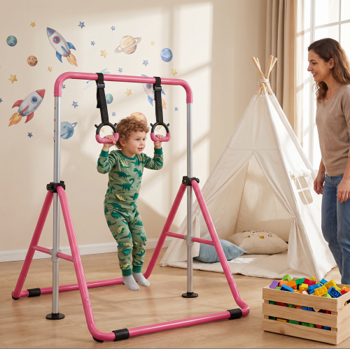Kids Gymnastics Bar with Gym R - đánh giá và giá Home Gym For Toddlers