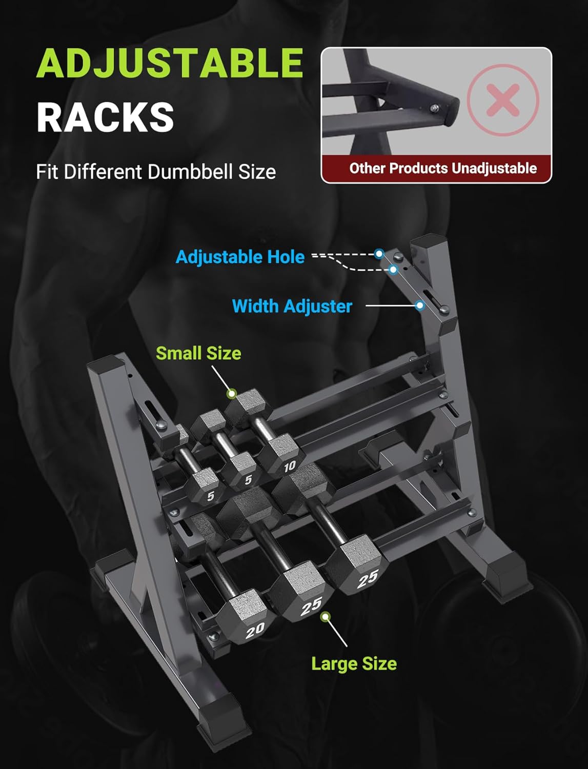Home Gym Dumbbell Rack, 3 & 5  - đánh giá và giá Home Gym Training